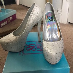 Silver heels